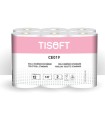 PAQUETE 12 ROLLOS PAPEL HIGIENICO 2C ST TISOFT CE019