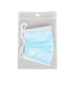 PACK 10 UDS PORTAMASCARILLAS ANTIBACTERIANO + CINTA COLGANTE TIPO LANYARD COLOR NEGRO TARIFOLD 335105