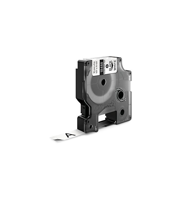 CINTA ROTULADORA RHINOPRO NYLON FLEXIBLE BLANCO 12MM.X3,5M DYMO 18488