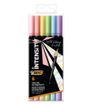 BIC Intensity Dual Tip Marcador 6 Pieza(s) Punta De Pincel Azul Claro, Verde Claro, Rosa Claro, Melocotn, Violeta, Amarillo