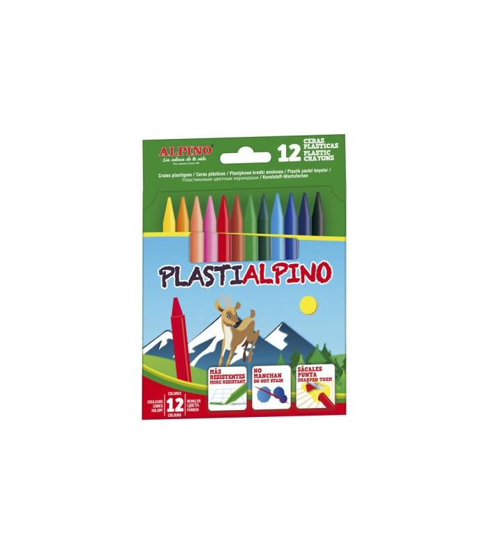 ESTUCHE 12 CERAS PLASTIALPINO ALPINO PA000012