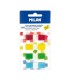 MILAN MARCADORES DE PGINA REMOVIBLES 140 PUNTOS 45X12MM 4 COLORES TRANSPARENTES