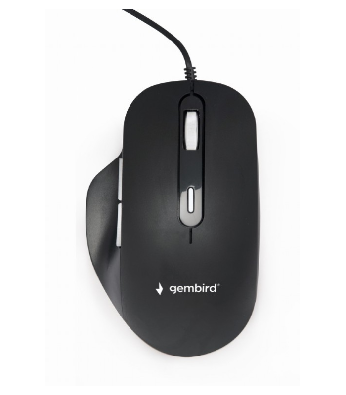 RATON GEMBIRD WIRED OPTICAL LED USB NEGRO