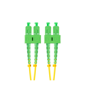 LATIGUILLO FIBRA 2M LANBERG MONO SC/APC-SC/APC DUPLEX G657A1 LSZH AMARILLO