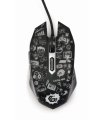 RATON GEMBIRD 6 BOTONES WIRED OPTICAL LED NEGRO