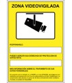 SEAL HOMOLOGADA AVISO CAMARAS DE VIGILANCIA 24 HORAS 210x297MM PVC AMARILLO ARCHIVO2000 6172-09 AM