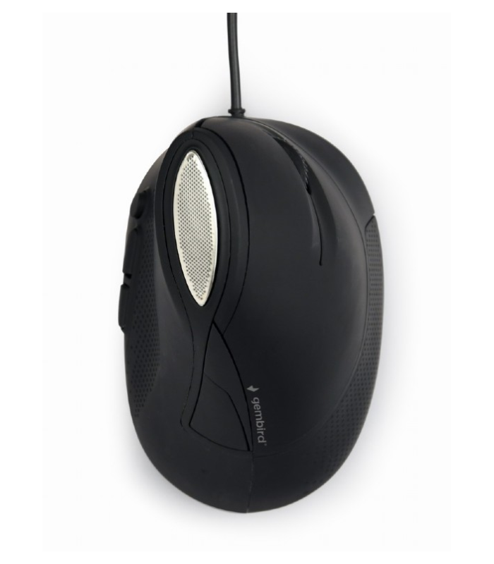 RATON ERGONOMICO GEMBIRD 6 BOTON WIRED OPTICAL SPACE GREY