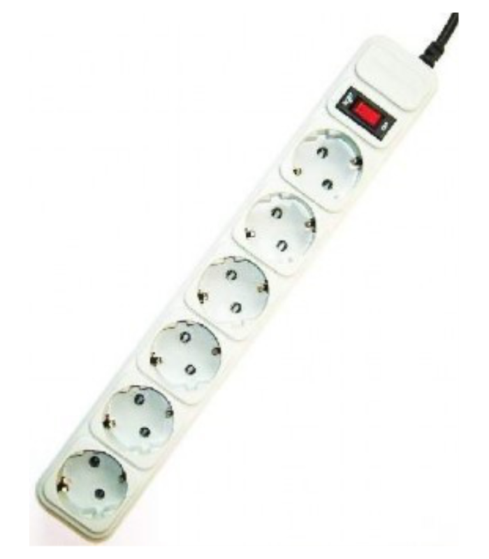 GEMBIRD REGLETA , 6 ENCHUFES, PROTECTOR CONTRA SOBRETENSIONES, 10 PIES