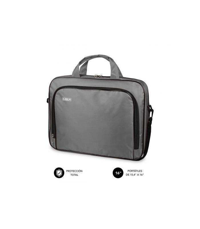SUBBLIM Maletn Ordenador Oxford Laptop Bag 15,4-16\" Grey