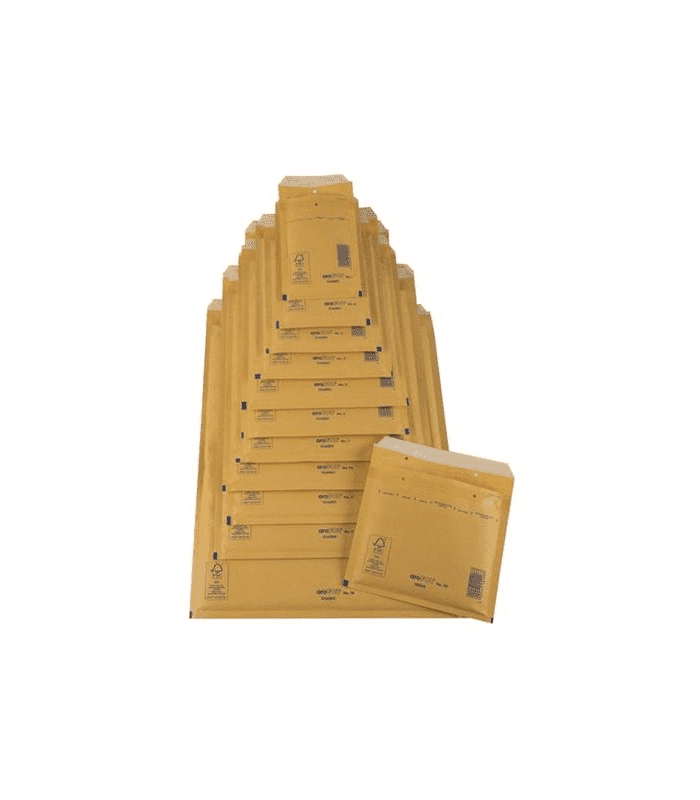 CAJA 50 BOLSAS AIR BAG ACOLCHADA N 20 KRAFT AUTOADHESIVO TAMAO MEDIDA INTERIOR 350X470, PESO 86 GRS. SAM 145999