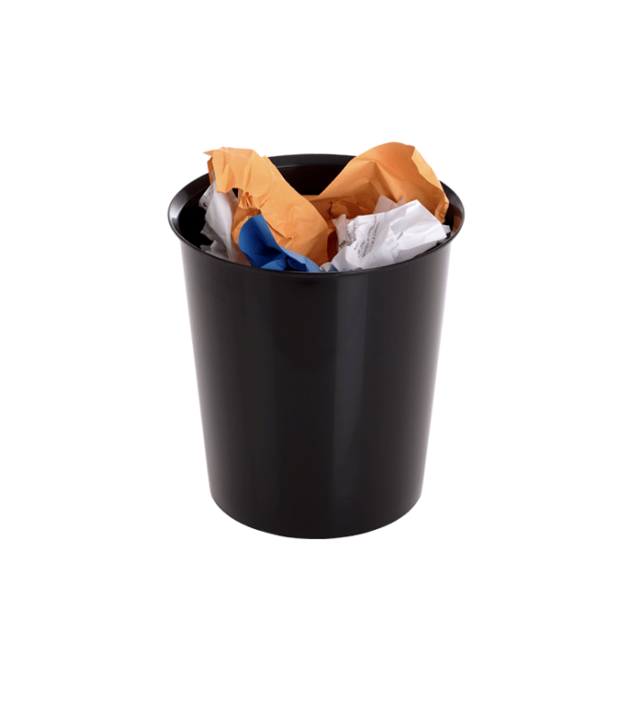 PAPELERA 18 LITROS RECICLABLE 290 X 310MM NEGRA ARCHIVO 2000 2001 NE