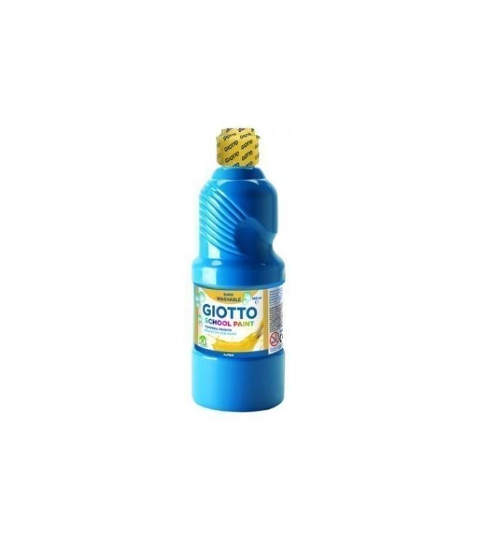 Giotto Tmpera Escolar 500 ml Botella Azul, Cian