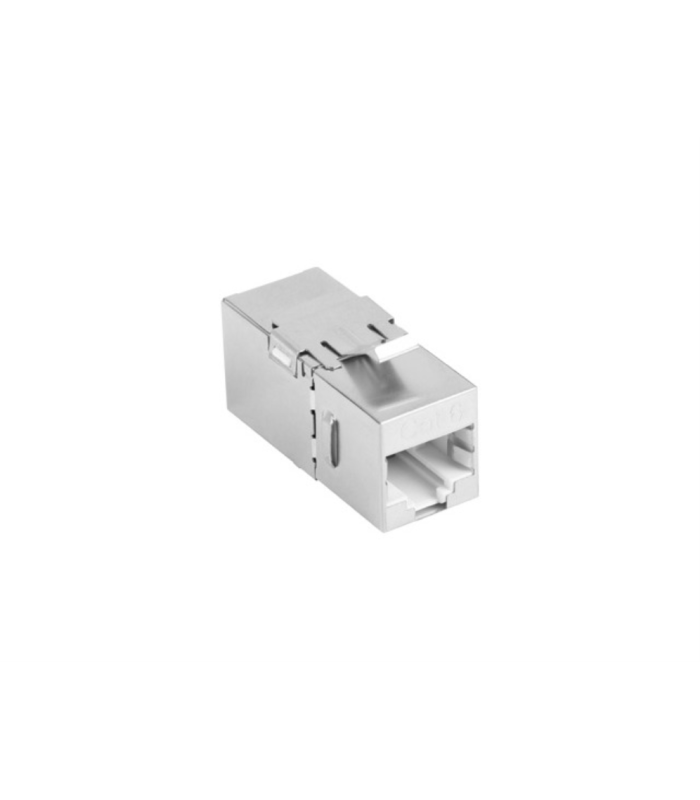 ADAPTADOR LANBERG CAT6 FTP HEMBRA THRU KEYSTONE RJ45 A RJ45, 90 GRADOS