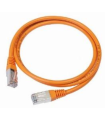 Cable CAT5E UTP Moldeado 0,25m Naranja