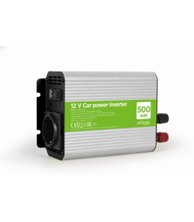 INVERSOR DE CORRIENTE GEMBIRD  PARA COCHE DE 12V 500W