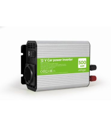 INVERSOR DE CORRIENTE GEMBIRD  PARA COCHE DE 12V 500W