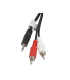 CABLE ESTEREO LANBERG JACK 3.5MM/2X RCA MACHO 5M
