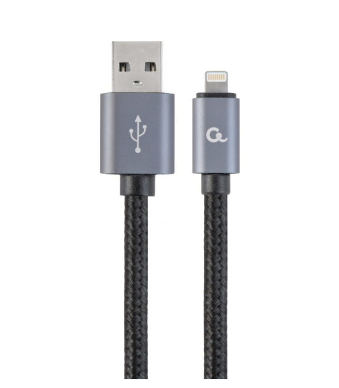 CABLE TRENZADO DE ALGODON GEMBIRD 8 PINES CON CONECTORES METALICOS, 1,8 M