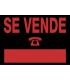 CARTEL \"SE VENDE\" 700X500 MM PVC NEGRO ARCHIVO 2000 6160 NE