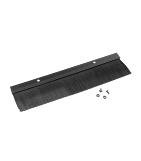 PANEL CEPILLO PARA ENTRADA CABLE RACK 19\" NEGRO