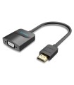 Vention Convertidor 42161 HDMI Macho a VGA Hembra - Jack 3.5 Hembra/ 15cm/ Negro