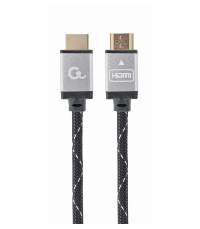 CABLE TRENZADO HDMI 2.0 4K 60HZ GEMBIRD SELECT PLUS SERIES CON ETHERNET 5M NEGRO