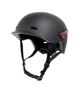 YOUIN CASCO CON LED TRASTERO Y MANDO BLUETOOTH  L NEGRO