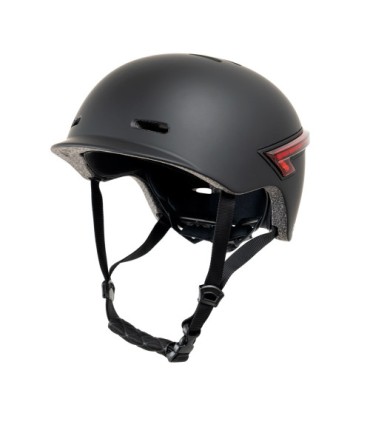YOUIN CASCO CON LED TRASTERO Y MANDO BLUETOOTH  L NEGRO