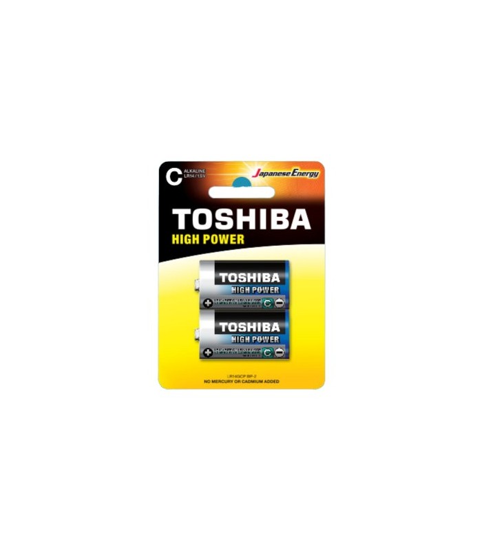 Pack De 2 Pilas C 2 Toshiba LR14  1.5V  Alcalinas