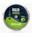 MAXELL DVD 8,5 GB. GRABABLE. DOBLE CAPA. TARRINA 10 UNIDADES. 4X