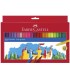 ESTUCHE CARTN 50 ROTULADORES ESCOLARES FABER CASTELL 554204