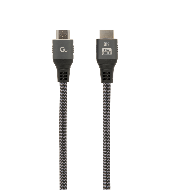 CABLE TRENZADO HDMI 2.1 8K 60HZ GEMBIRD SELECT PLUS SERIES CON ETHERNET 2M NEGRO