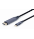 CABLE ADAPTADOR GEMBIRD USB TIPO C A DISPLAYPORT MACHO, GRIS ESPACIAL, 1,8 M