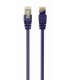 CABLE RED S-FTP GEMBIRD  CAT 6A LSZH VIOLETA 0,5 M