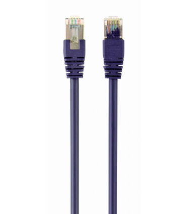 CABLE RED S-FTP GEMBIRD  CAT 6A LSZH VIOLETA 0,5 M