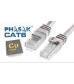 Cable De Red UTP Phasak Cat. 6 Cu 15 M. Gris