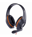 AURICULARES GEMBIRD NARANJA- NEGRO 3,5MM