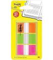 BLISTER DISPENSADOR 60 MARCADORES INDEX 25,4X43,2MM NARANJA/ROSA/VERDE 680-ROYN POST-IT 7100102571
