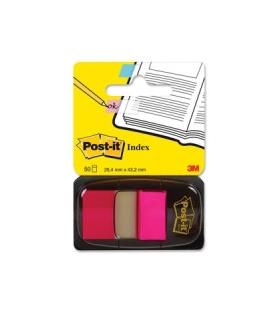 BLISTER DISPENSADOR 50 MARCADORES INDEX ROSA BRILLANTE 25,4X43,2MM 680-21 POST-IT 7100062569
