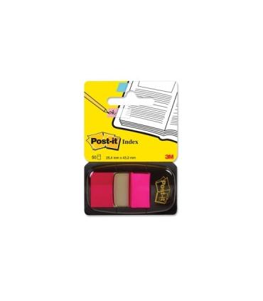BLISTER DISPENSADOR 50 MARCADORES INDEX ROSA BRILLANTE 25,4X43,2MM 680-21 POST-IT 7100062569