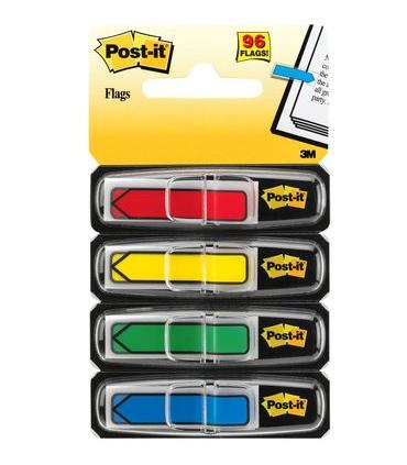 PACK 4 DISPENSADORES X 24 MARCADORES INDEX FLECHA 11,9X43,2MM COLORES SURTIDOS 684-ARR3 POST-IT 7000144924