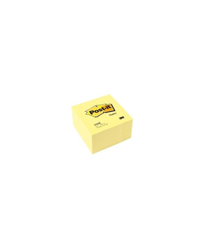 CUBO 450 HOJAS NOTAS ADHESIVAS 76X76MM CANARY YELLOW 636-B POST-IT 7100172238