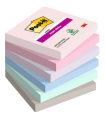 PACK 6 BLOCS 90 HOJAS NOTAS ADHESIVAS 76X76MM SUPER STICKY COLECCIN SOULFUL 654-6SS-SOUL POST-IT 7100259204