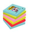 PACK 6 BLOCS 90 HOJAS NOTAS ADHESIVAS 76X76MM SUPER STICKY COLECCIN COSMIC 654-6SS-COS POST-IT 7100263206