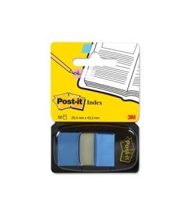 BLISTER DISPENSADOR 50 MARCADORES INDEX AZUL BRILLANTE 25,4X43,2MM 680-23 POST-IT 7000144930