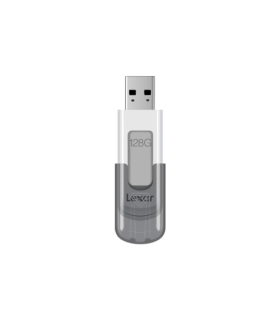 Lexar JumpDrive V100 unidad flash USB 128 GB USB tipo A 3.2 Gen 1 (3.1 Gen 1) Gris, Blanco
