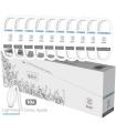 Pack 10 Cables Lightning Tech One Tech Basik TEC2952/ USB Macho - Lightning Macho/ 1m/ Blanco