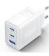 Cargador Gan de Pared Vention FERW0-EU/ 2xUSB Tipo-C/ 1xUSB/ 65W