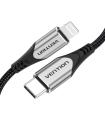 Vention Cable USB 2.0 Tipo-C Lightning TACHF  USB Tipo-C Macho - Lightning Macho  1m  Gris