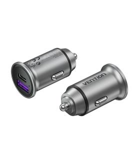 Vention Cargador de Coche FFBH0  1xUSB-Tipo C  1xUSB  20W